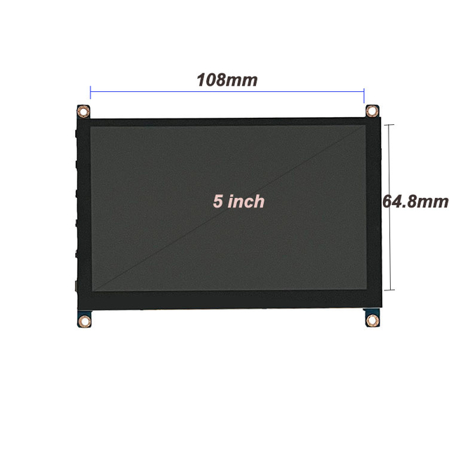 Pantalla TFT de 5 pulgadas compatible con se&ntilde;al HDMI con pantalla t&aacute;ctil